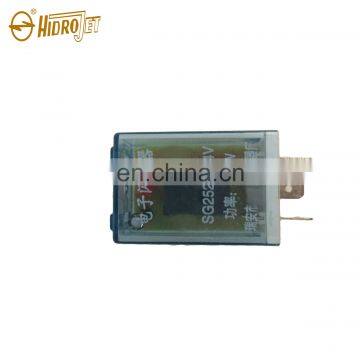 Diesel engine parts Electronic flasher 24V 130W relay universal type 3pin SG252B