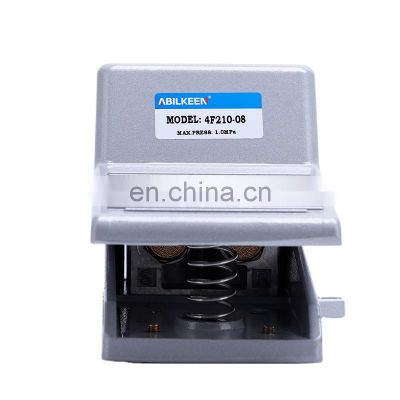 4F Series 4F210-08 Stainless Steel Five Ports Two Positions Air Control Valve Pneumatic Foot Pedal Manufacturer