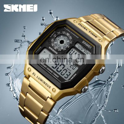 SKMEI Stainless Steel Digital Electronic Watches 1335