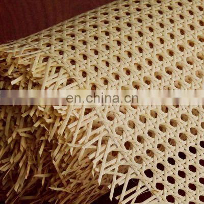 Natural Wicker Square Mesh Rattan Cane Webbing Roll Wholesale Cheapest Price standard size open from Viet Nam factory