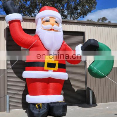 Commercial christmas decorations inflatable xmas santa claus 25ft christmas inflatable santa