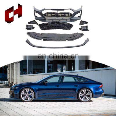 CH Best Sale Car Upgrade Rear Bumpers Side Skirt Brake Turn Signal Facelift Bodykit For Audi A7 2019-2021 To Rs7