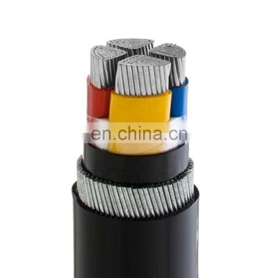 Aluminium armoured cable 4 core 25mm steel wire armoured power cable