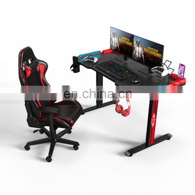 Gamer Glass Tabletop Customize Adjustable Height Desks Uplifting PC Game Standing Gaming Computer Electric Desk