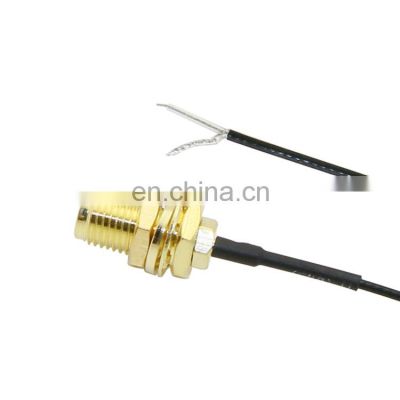 Solder End to SMA Cable, RG1.13 Cable Welding Connector to SMA Female Cable