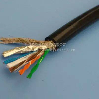 Polyurethane PUR anti-seawater high flexible network cable Tensile ROV shielding super five class six class network cable
