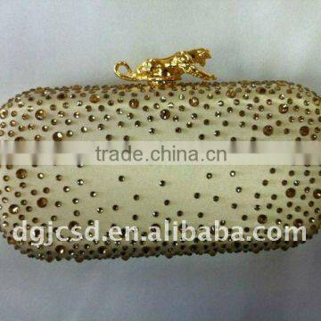 factory sell animal clasp crystal hangbag