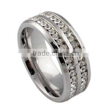 CZs SET Stainless steel rings manufacturer in China