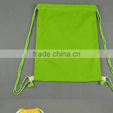 wholesale canvas cotton drawstring bag with various colors