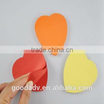 new products for 2015 popular hot sale cheaper heart-shaped notepad