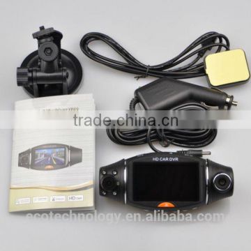 HD 720p vehicle car camera DVR video recorder+GPS+2 cameras SC310