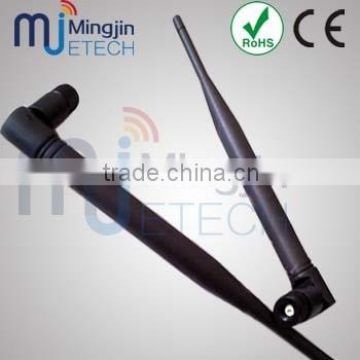factory manufacture 3G Antenna Rubber 5dBi 850/900/1800/1900/2100 MHZ antenna Size L 195mm Max D 13mm With RP SMA Male Connector