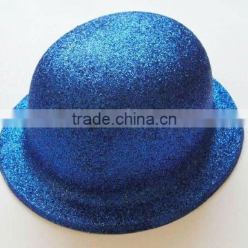 blue glitter hat