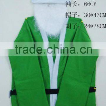Green Santa Claus Mantle Coat