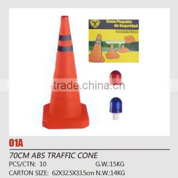 750mm reflective traffic cone / LED light traffic cone / folding/collapsible