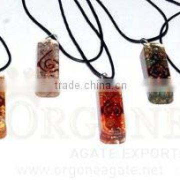 Orgone Pipe Chakra Pendant Set | Orgone Energy Pendant-Orgonite Pendant-Orgone Pendant (with Cord) | Orgone Agate Wholesale
