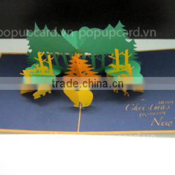 Christmas Greeting 3d pop up card