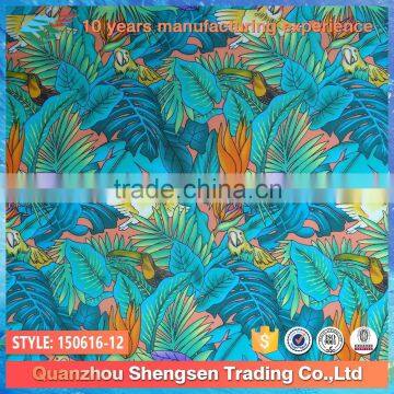 2015 dyed cool cartoon printed 90 polyester 10 spandex fabric for swimwear