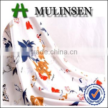 Mulinsen textile DTY floral pattern with foil gold jacquard fabric for apparel