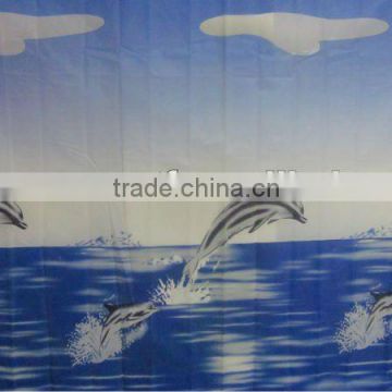 printed dolphin shower curtain sell hot in the uk