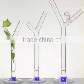 Y type thin glass vase