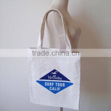 Custom printed organic wholesale cheap shopping bag/cotton canvas tote bag