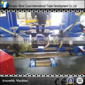 H-beam automatic assembly machine with spot-welding machine