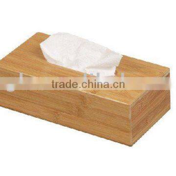 Bamboo tissue box