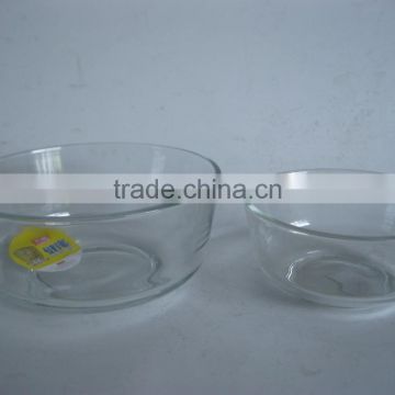 Hot sale different size cheap glass bowl