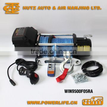 12V 24V Electric Winch UTV Winch 4WD Winch with Synthetic Rope 8500lb 9000lb 9500lb WIN9500F05RA