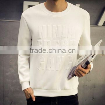 wholesale mens custom pullover sweatshirt 3D print sweat shirt