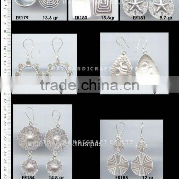 Thai Karen Silver Earring Jewelry 925 Sterling Silver