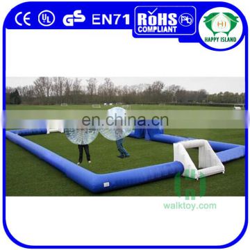 Crazy fun inflatable soap football field