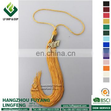 Gold Graduation Tassel with Charms