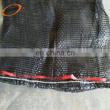 Black color plastic mesh bag for potato
