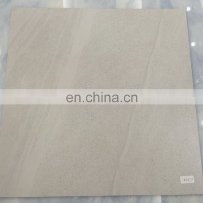 600*600  Light grey matte stone grain glazed flooring ceramic