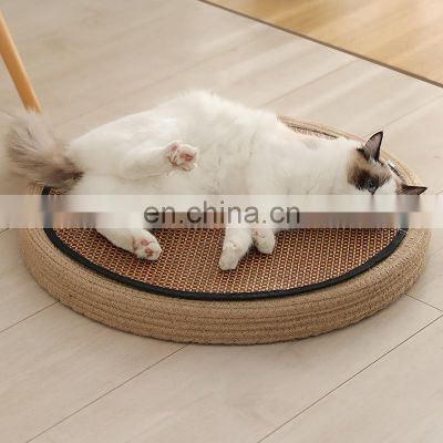 2021 Smart Modern Knitted Bamboo Wholesale Small Luxury Round Dog Pet Custom Cat Bed