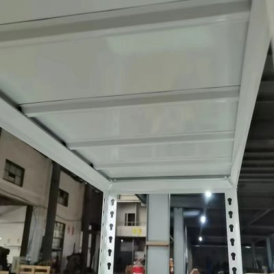 5-Layer Bolt Free Shelf Angle Steel Light Duty Industrial Warehouse Shelf  (panel thickness  0.5mm)