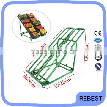 Folding style vegetable rack