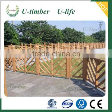 Environmental friendly Weather resistant WPC wood plastic composite fence panels