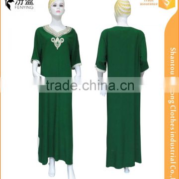 2016 latest fashion short sleeves maxi dress with rope embroidery and beads