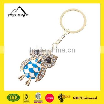 Dongguan Factory Direct Sale Souvenir Metal Owl Keychain