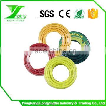 1/2" Green UV Resistant PVC Garden Water Hose with Plastic Quick Fittings