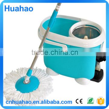 2016 Stainless Basket Bucket Mop with Long Water-absorbing Mop Handle