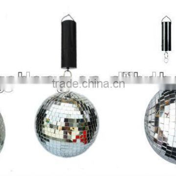 Hanging mirror ball with 1D battery can roatating