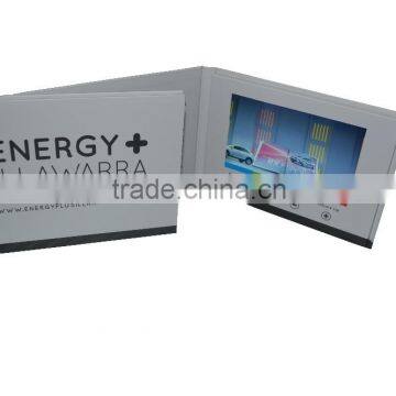 Customized printing LCD video business card 10inch video brochure