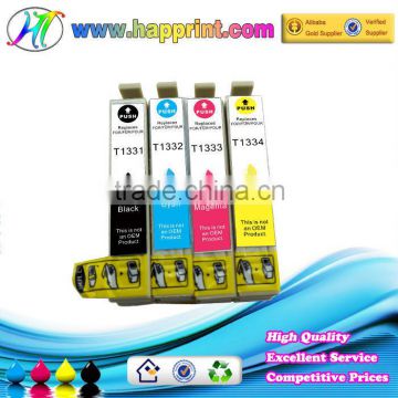 Refillable ink cartridge for Epson T1331 T1332 T1333 T1334 refillable ink cartridge for Epson stylus T22