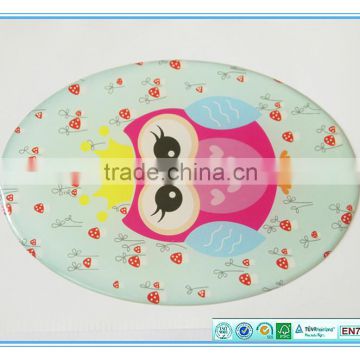 custom oval full color epoxy sticker