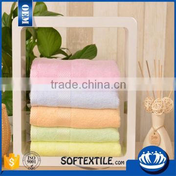 Custom-logo promotional cheap zero twist bamboo towels
