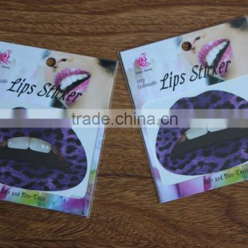 2016 best seller eco-friendly hig quality custom lip tattoo